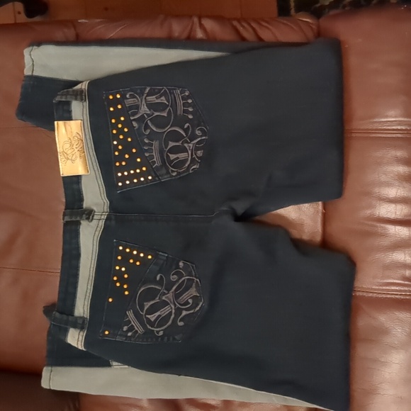 Southpole Grey and Blue Gorgeous embellish women jeans size 5 - Picture 9 of 11